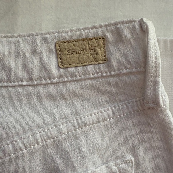 New Skinny Girl Women's Jeans Skinny Ankle Jeans White Denim W/ Blue Stripe 26/2 - Picture 8 of 12